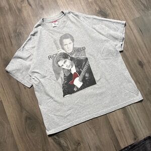 Rick Springfield Karma Tour 2000 Graphic T Shirt Mens XL Gray Q High Quality USA